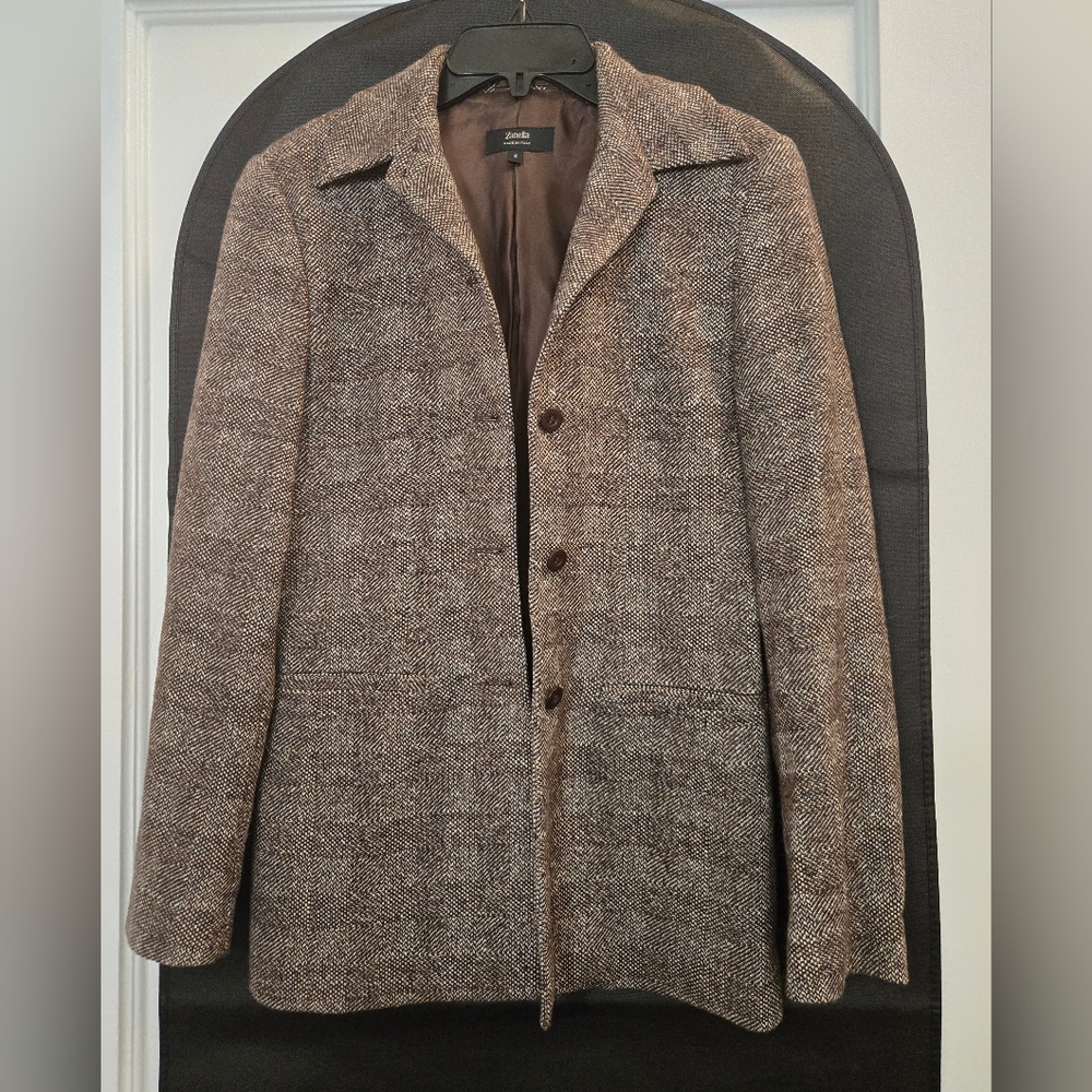 Zanella  Brown Tweed Jacket, Size 2